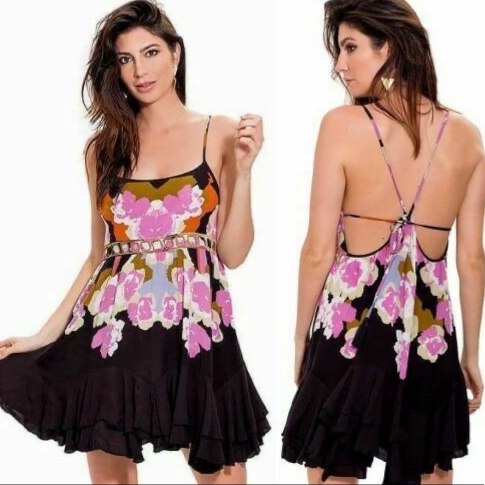 Intimately Free People Sweet Lucy Mini Dress Embroidered XS